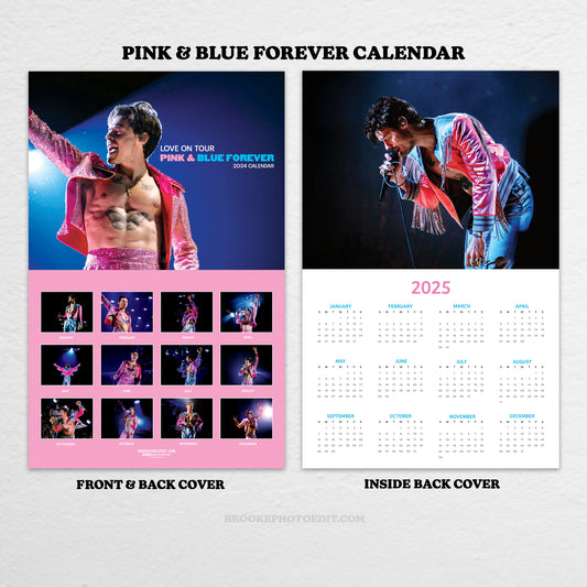 2024 Harry Pink & Blue Forever Calendar