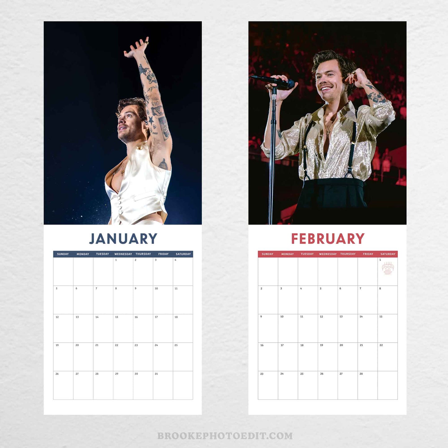 2025 Harry Styles Wall Calendar
