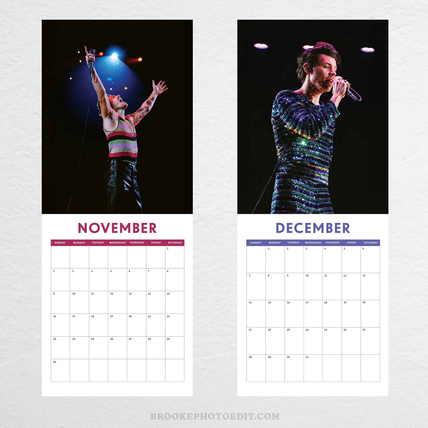 2025 Harry Styles Wall Calendar