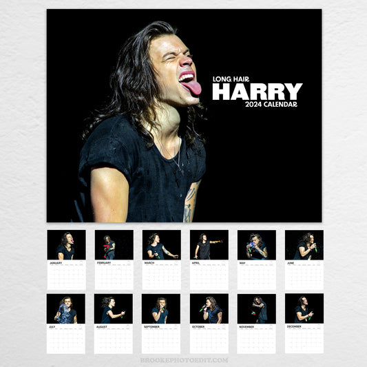 2024 Long Hair Harry Calendar