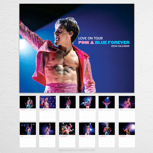 2024 Harry Pink & Blue Forever Calendar