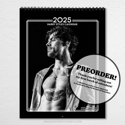 PREORDER - 2025 Harry Styles Wall Calendar