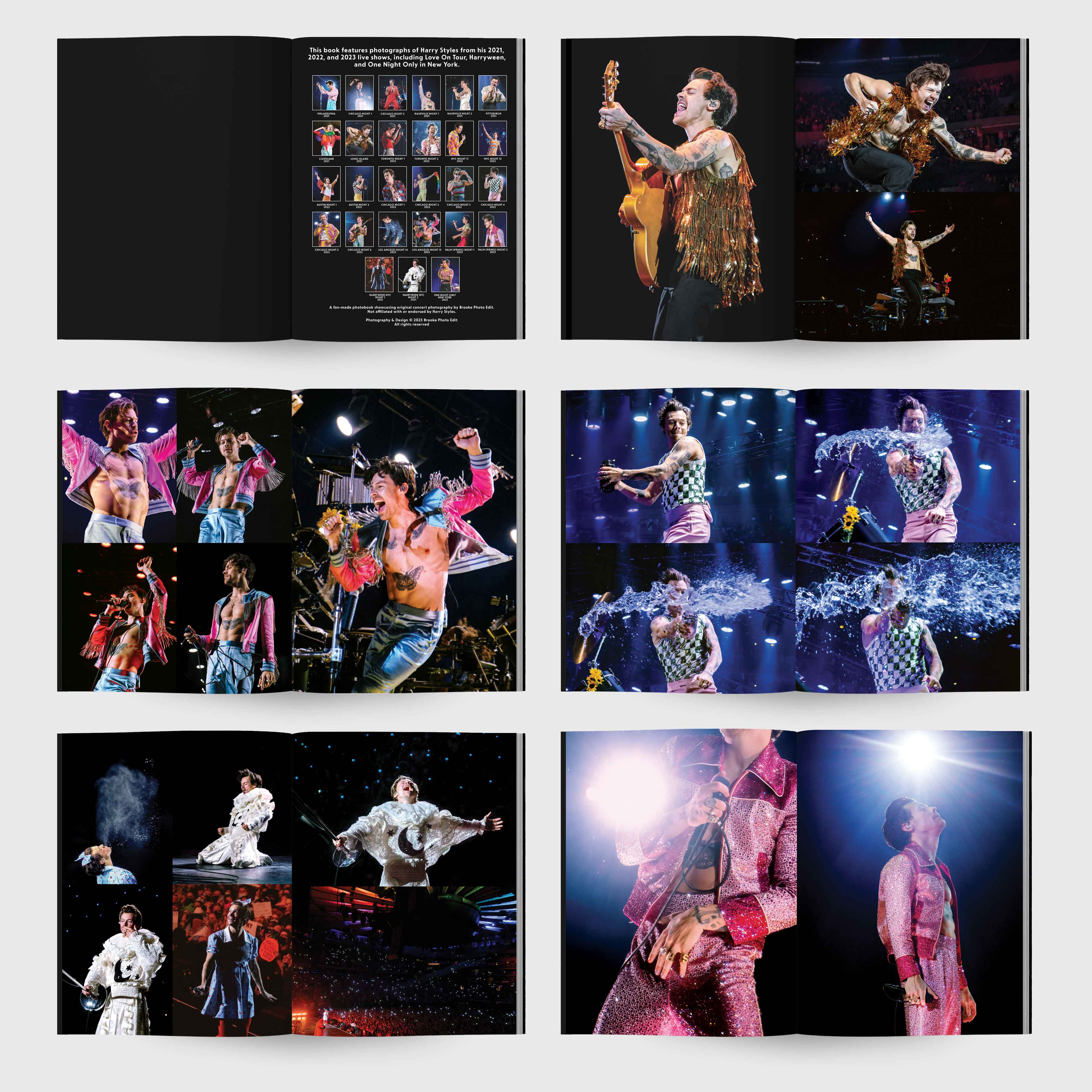 Harry On Tour – Harry Styles Photography Book 150+ Photos