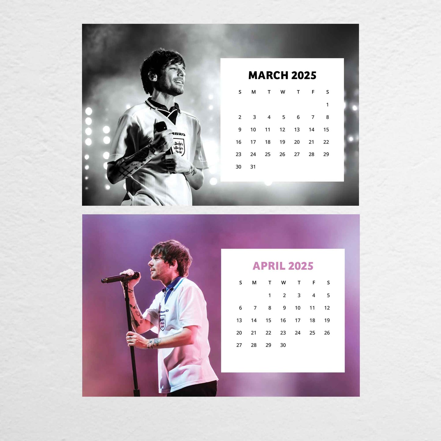 2025 Louis Tomlinson Desk Calendar