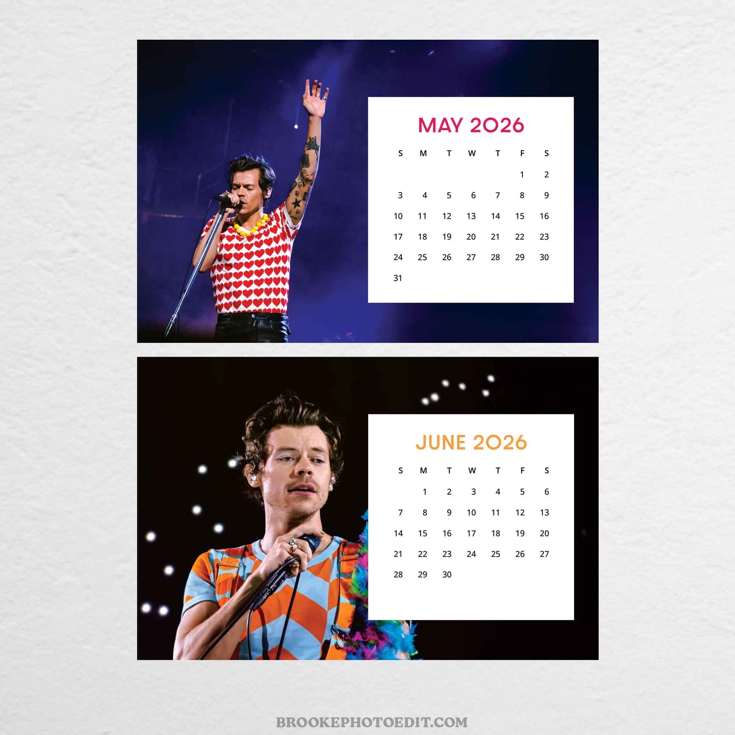 2026 Harry Styles Desk Calendar