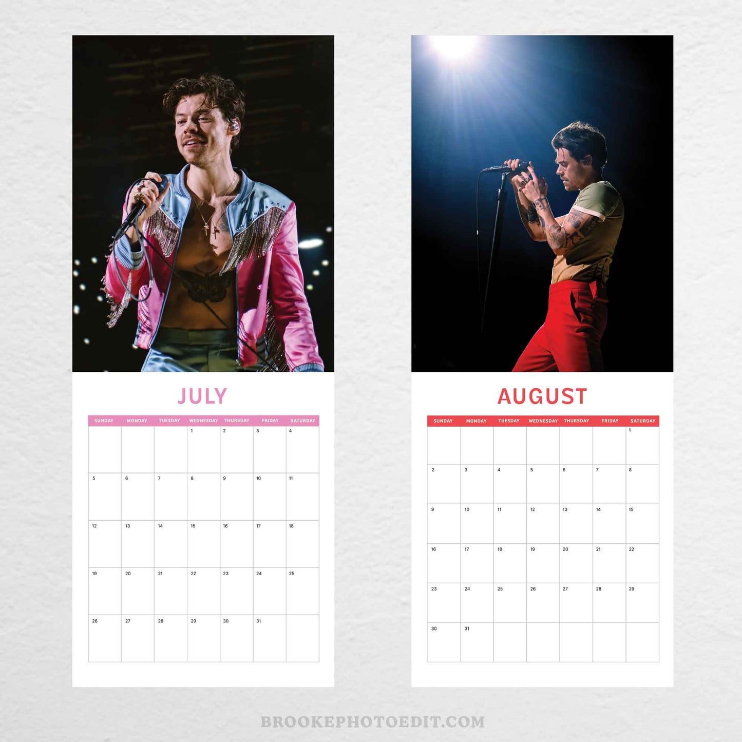 2026 Harry Styles Wall Calendar