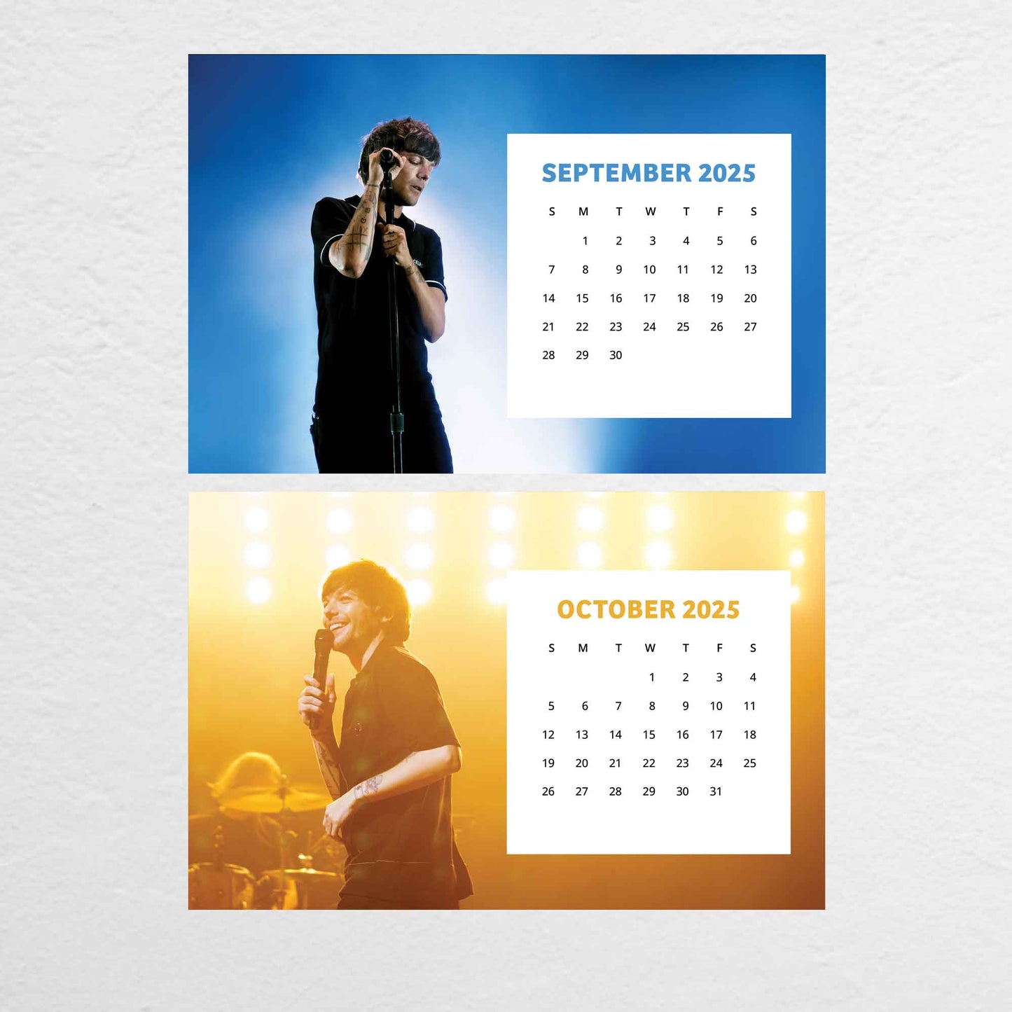 2025 Louis Tomlinson Desk Calendar