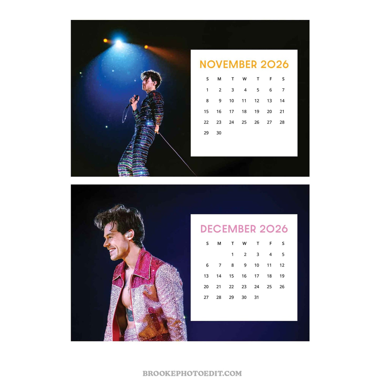 2026 Harry Styles Desk Calendar
