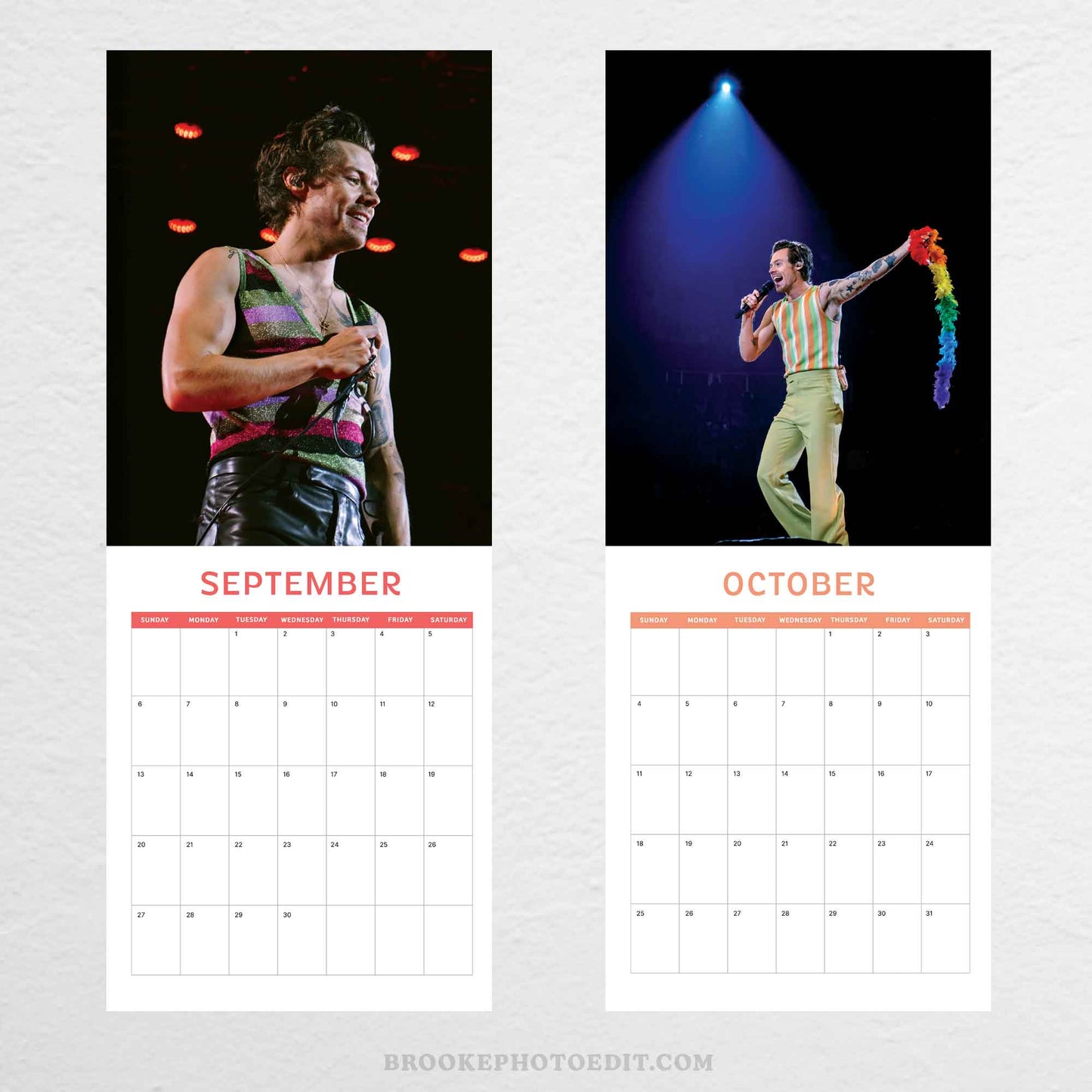 2026 Harry Styles Wall Calendar