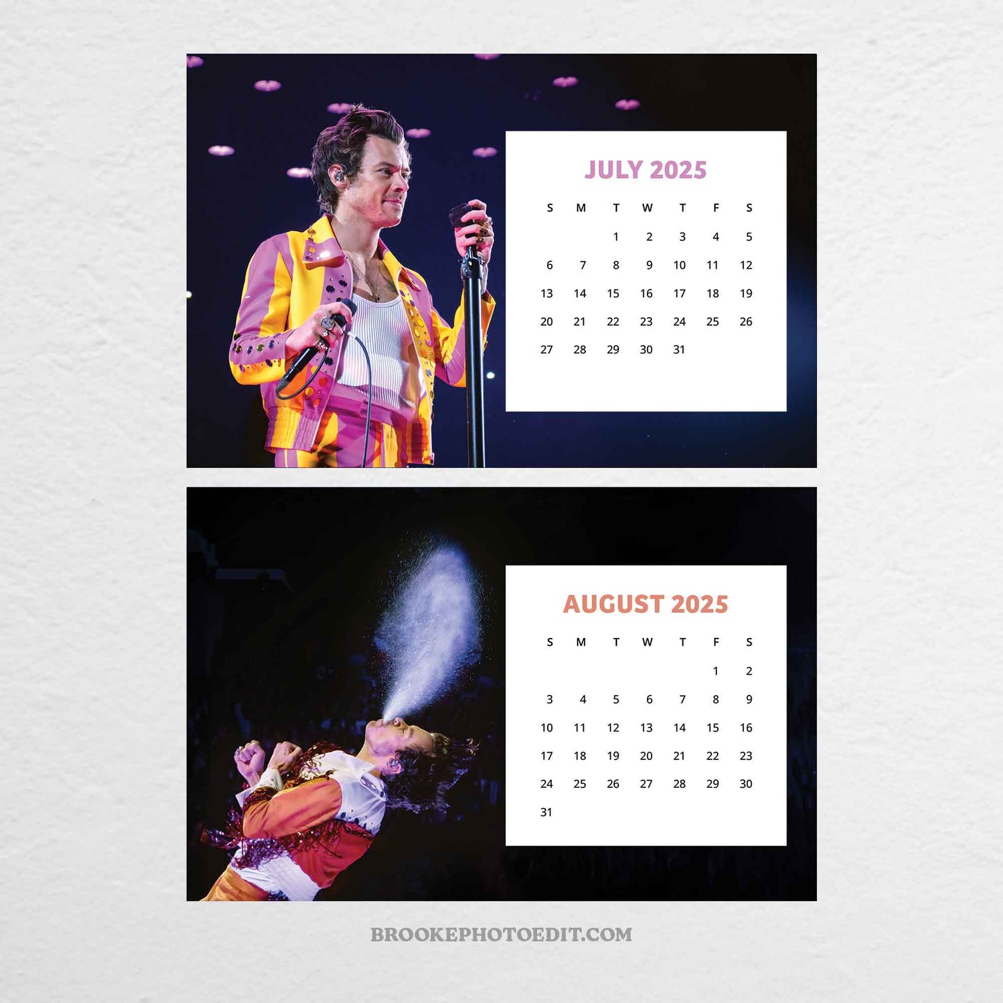 2025 Harry Styles Desk Calendar