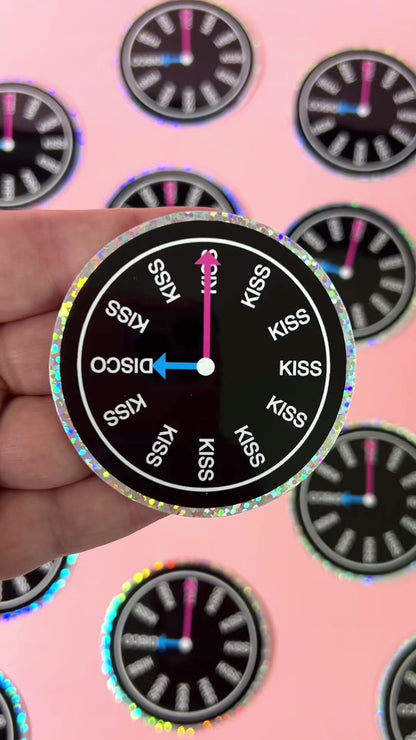 Kiss Disco Sticker